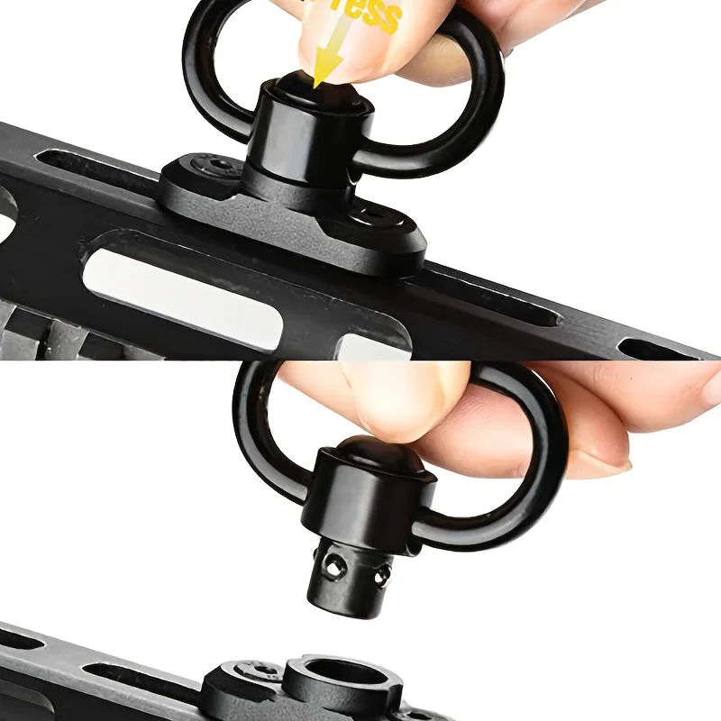 QD M-LOK Sling Swivel Adapter Rail Mount SLING Buckle Metal Strap Loop Strap Rail Mount Steel Push Button