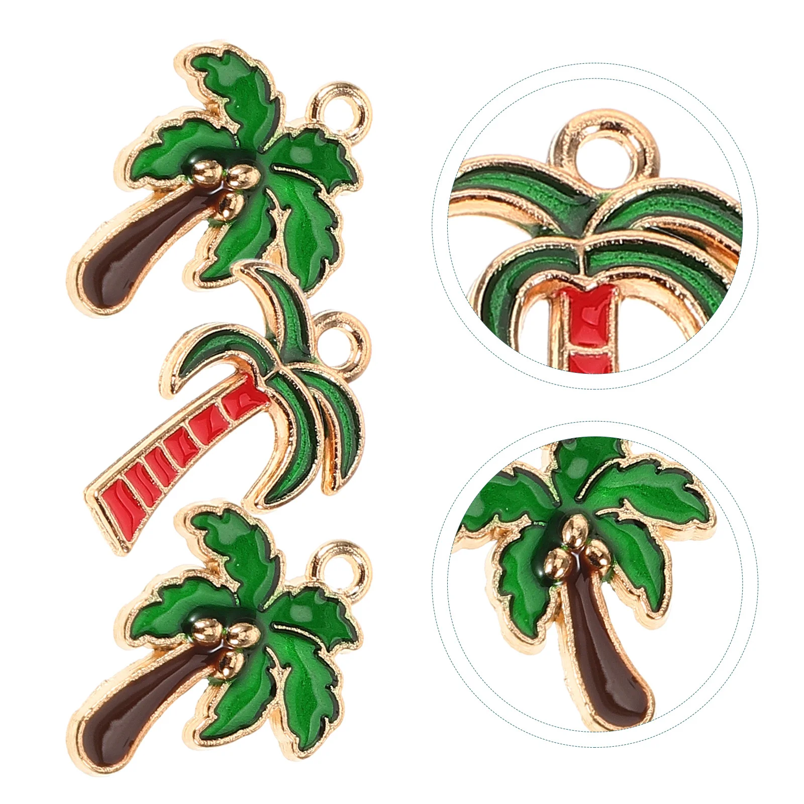 

20pcs Alloy Necklace Earring Accessories Hawaii Style DIY Jewelry Charms Pendant Unique Stylish Glossy Design