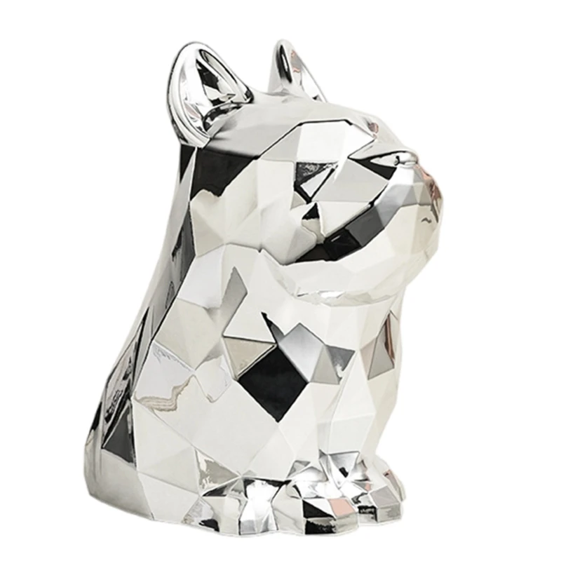 

Silver Dog Decors Tissue Box Cover Unique Dog Accent Tissue Box Sturdy Paper Dispenser for Various Interiors Dropship