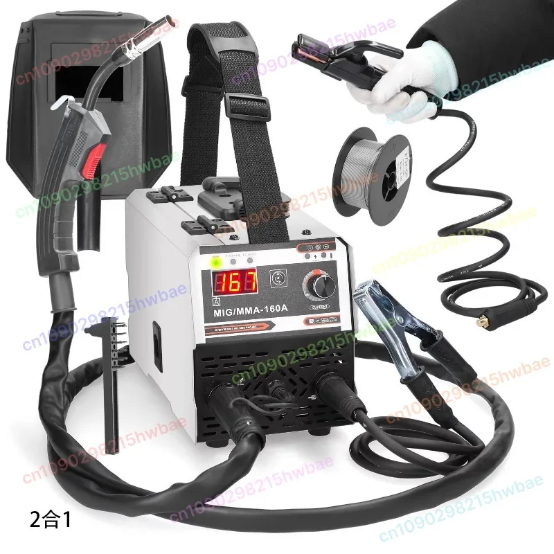 

Gasless No Gas Mig Welder 120A Flux Core Wire Welding Machine 110V-220V Dual Voltage