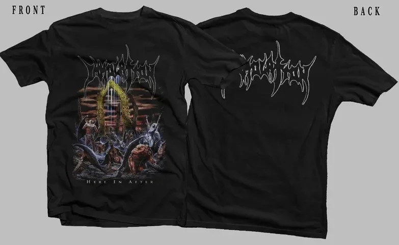 New Dtg / Dtf printed t-shirt CUSTOM Model - Immolation - Here in After - SizeUS