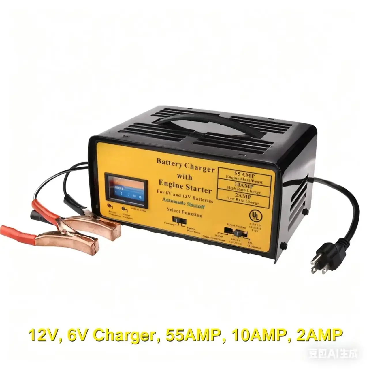 High Quality 12V 6V Dual Rate Universal Fitment 1 Year Warranty Portable Lead Acid Battery Charger for Cars & Motorcycles