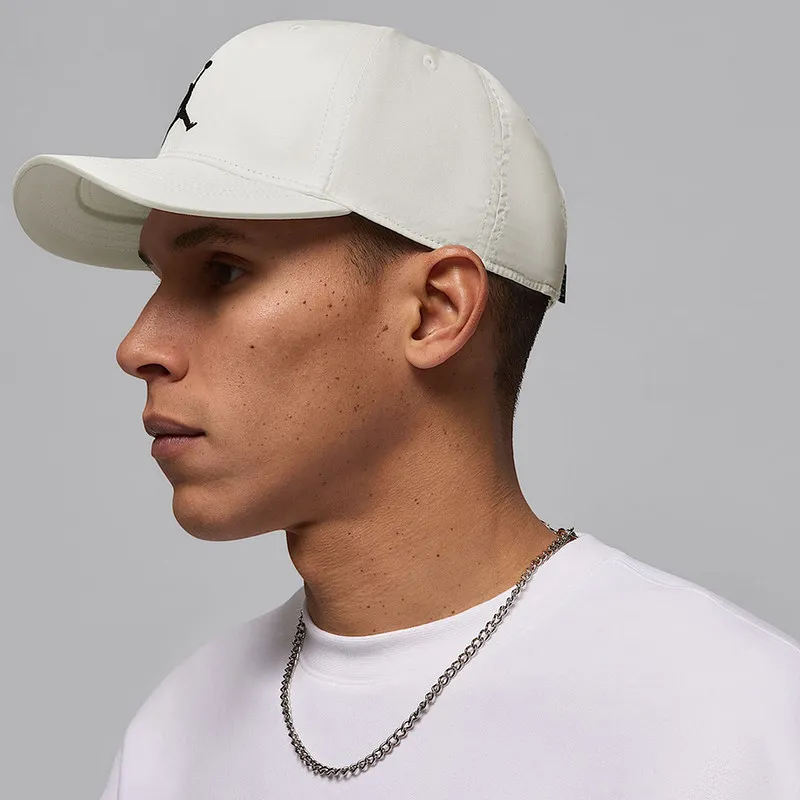 Jordan Nike New White Moisture-wicking Semi-brimmed Baseball Cap with Visor HJ0627-133 - view 3