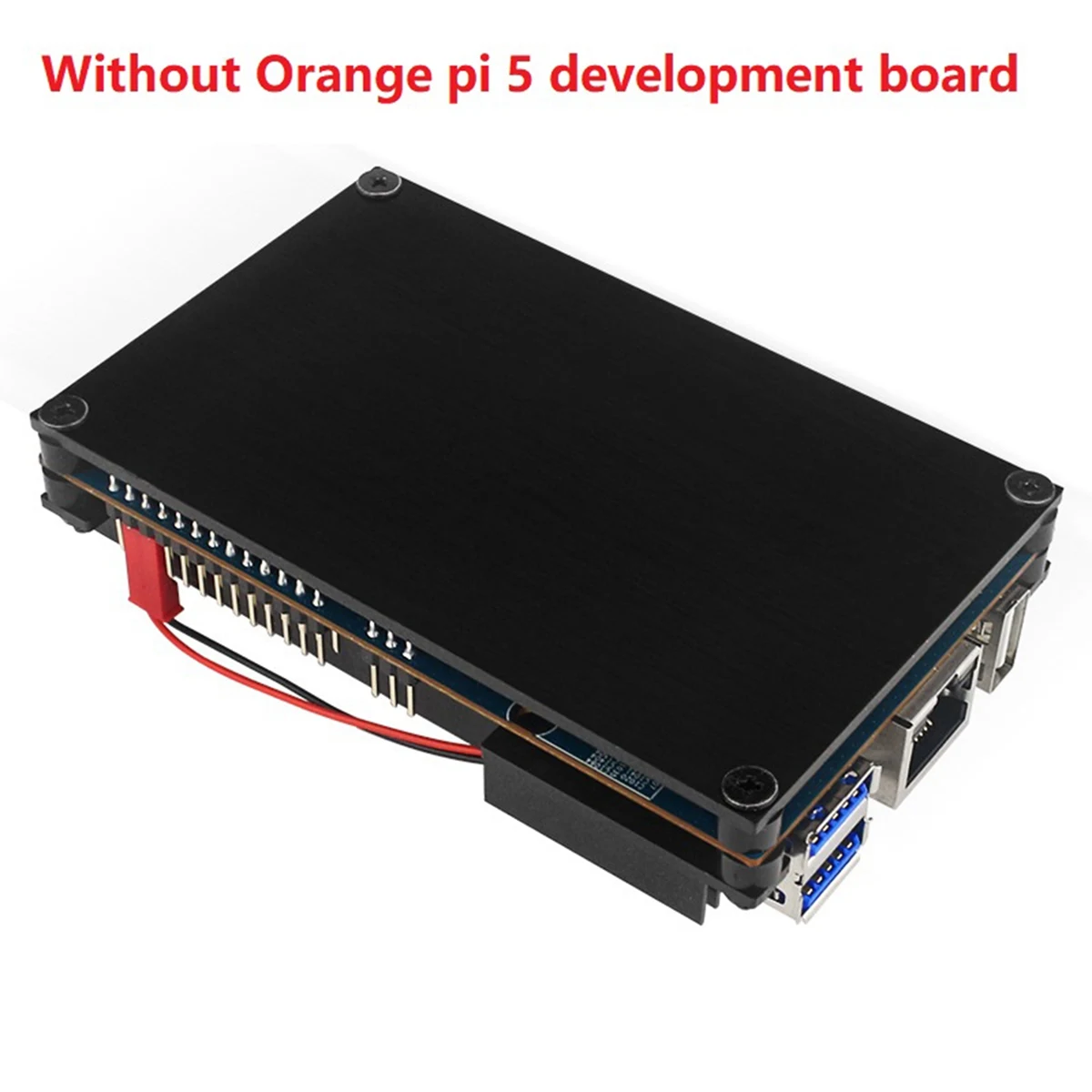 Voor Orange Pi 5 aluminium beschermhoes met koelventilator koellichaam passieve actieve koeling radiator metalen behuizing-ABIU