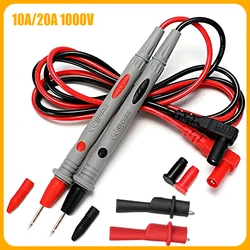 New Multimeter Test Leads Universal Cable 10A/20A Soft-silicone-wire Needle-tip Tester Probe Wire Pen Cable