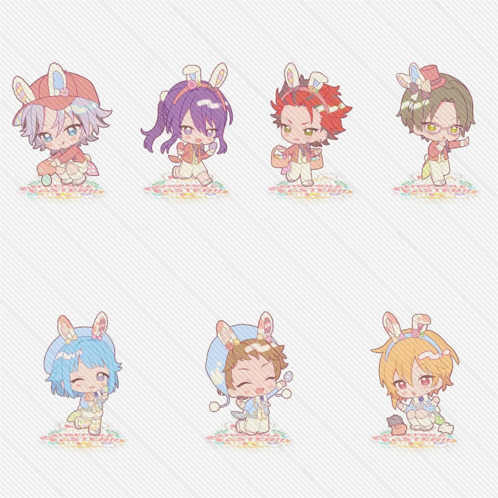 10CM Game Ensemble Stars!! Easter Acrylic Stand Model Desk Decor Cosplay Characters Ornament Accessories Good Christmas Gifts