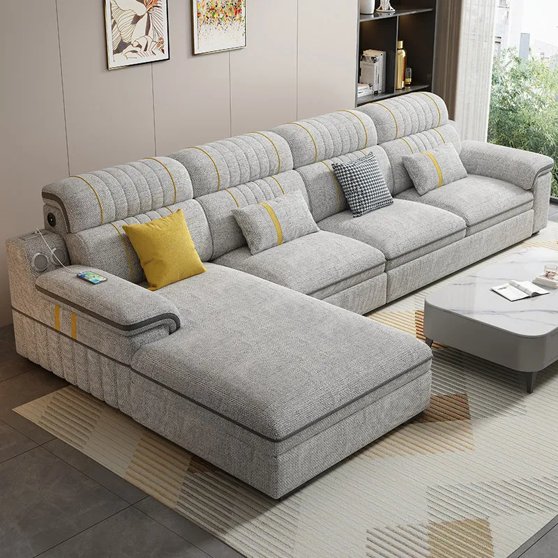 

Corner Sectional Living Room Sofas Futon Puffs Lounge Floor Designer Living Room Sofas Decor Office Muebles Trendy Furniture