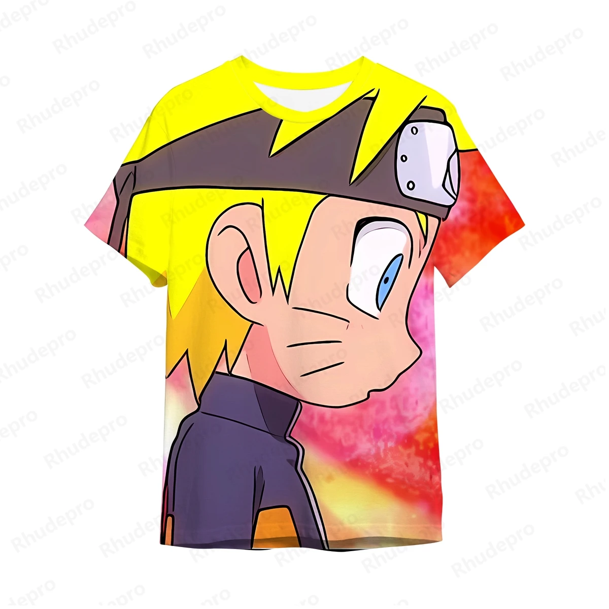 Camisetas de estilo Harajuku para hombre, ropa de Naruto, Umaki, Anime, Hip Hop, manga corta, Tops de tendencia, Y2k, 2024