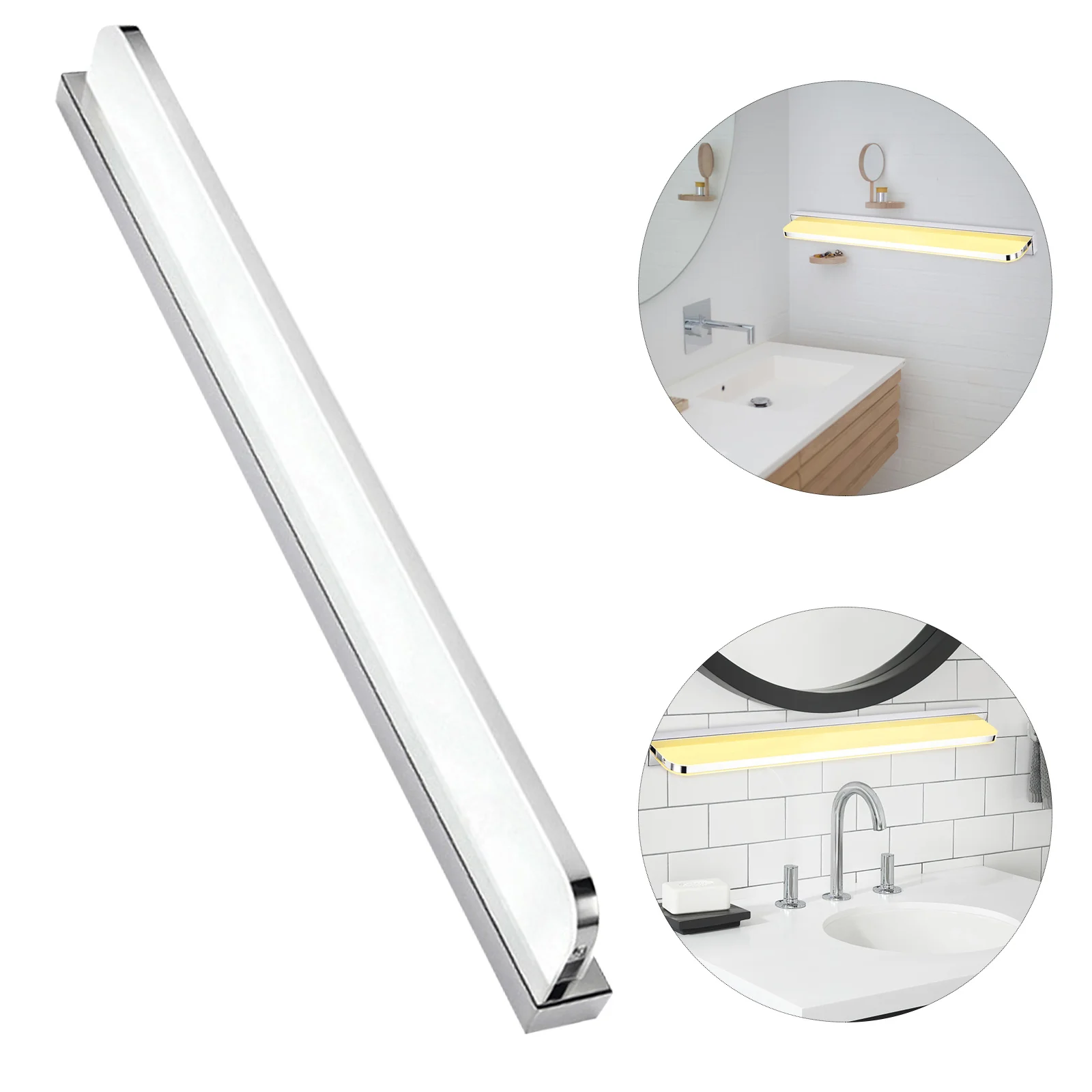

LED Mirror Wall Light Adjustable Angle Stainless Steel PC Material Bathroom Bedroom Living Room Lighting Fixtures Mirror Lamp