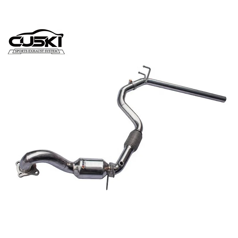 CUSKI High Performance For Volkswagen Golf 6 1.4T quality 304Stainless Steel Modified System car exhaust Automobile Accessories