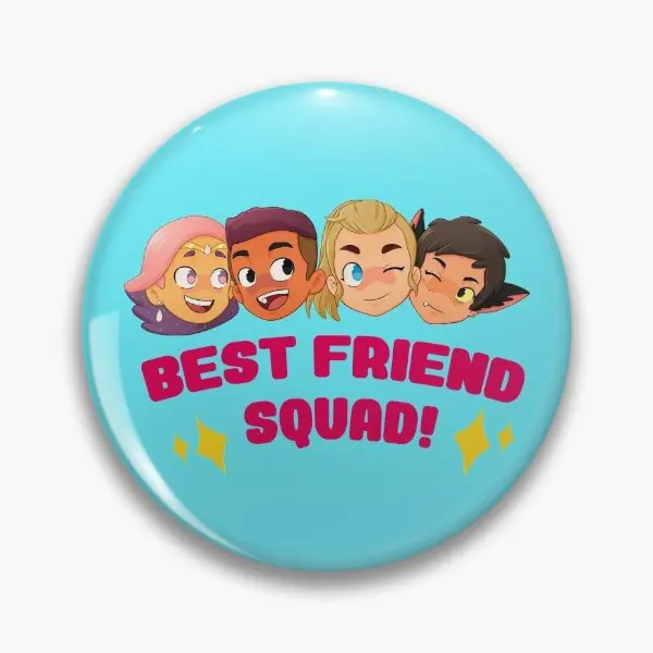 Best Friend Squad She Ra  Soft Button Pin Lover Hat Cute Creative Decor Cartoon Clothes Metal Collar Jewelry Badge Women Gift