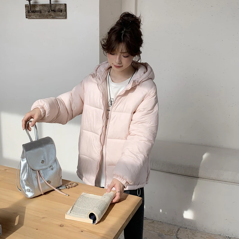 

Женская куртка-парка K-Pop: Изящная, с тонким узором, свободного кроя, симметричная, бесшовная, эффектная, шелковисто-гладкая