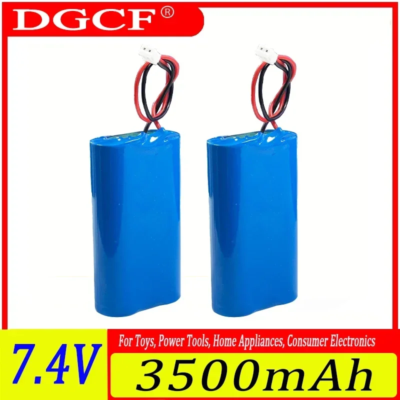 

2S1P 7.4V 3500mAh 3000mAh 2500mAh Battery 18650 Lithium Ion Battery Pack with 5A BMS for Backup Power for CCTV Cameras Etc