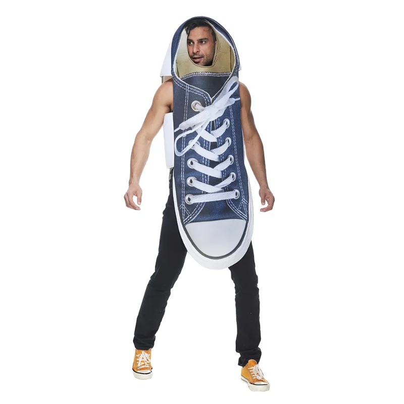Adult Blue Sneaker Costume Funny Halloween Couples Outfits Canvas Shoes Costumes Carnival Easter Purim Fancy Dress