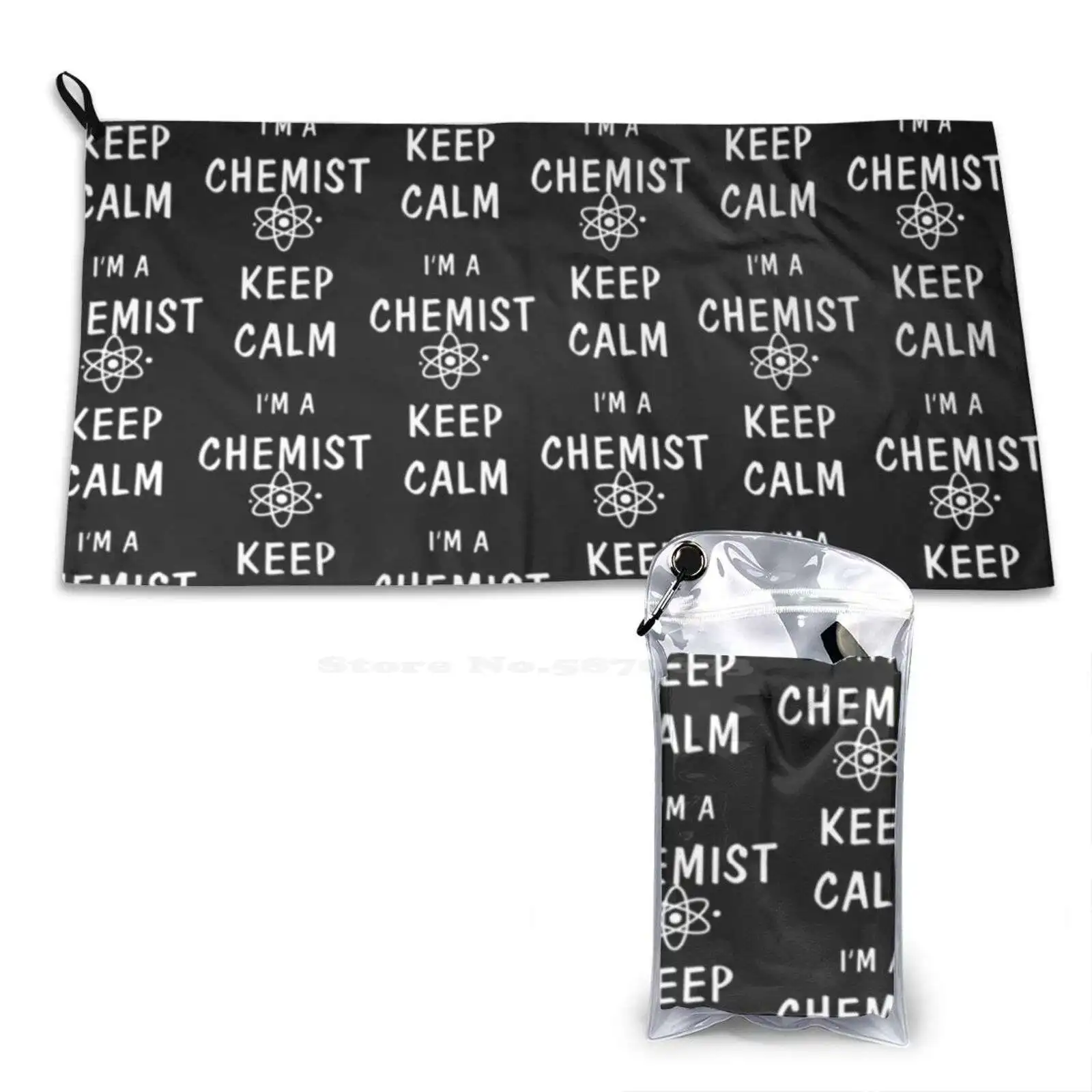 Chemistry Star Print Washcloth Soft Towel Proton Science Lover Electron Chemistry Inorganic Joke Teacher Atom Scientist Neutron