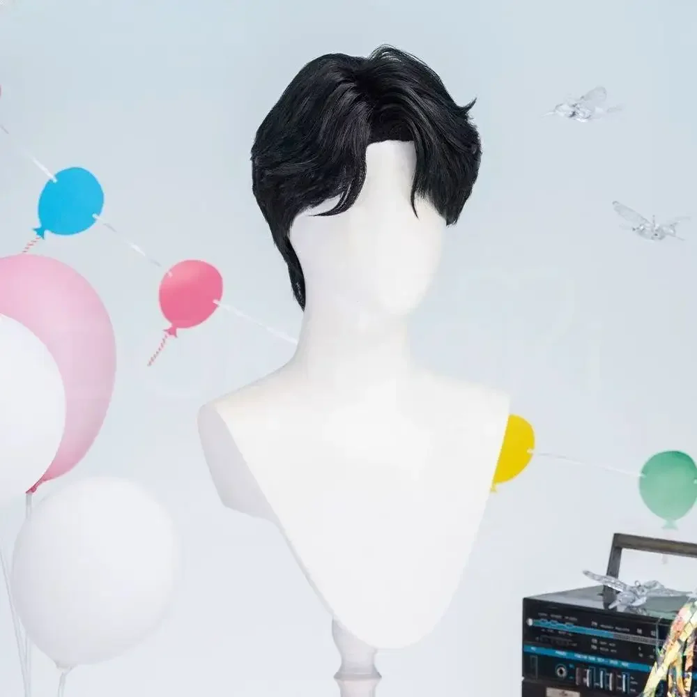 شيطان الصيادين K-Pop Saja بنين جينو آبي الطفل سر الرومانسية رجل مجموعة شعر مستعار تأثيري هالوين بدلة سوداء قبعة للرجال الصبي #4