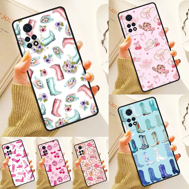 Western Cowgirl Cowboy Boho Case For Samsung Galaxy S24 Plus S23 S20 S21FE Lite S22 Ultra Note 20 S8 S9 S10 Phone Coque