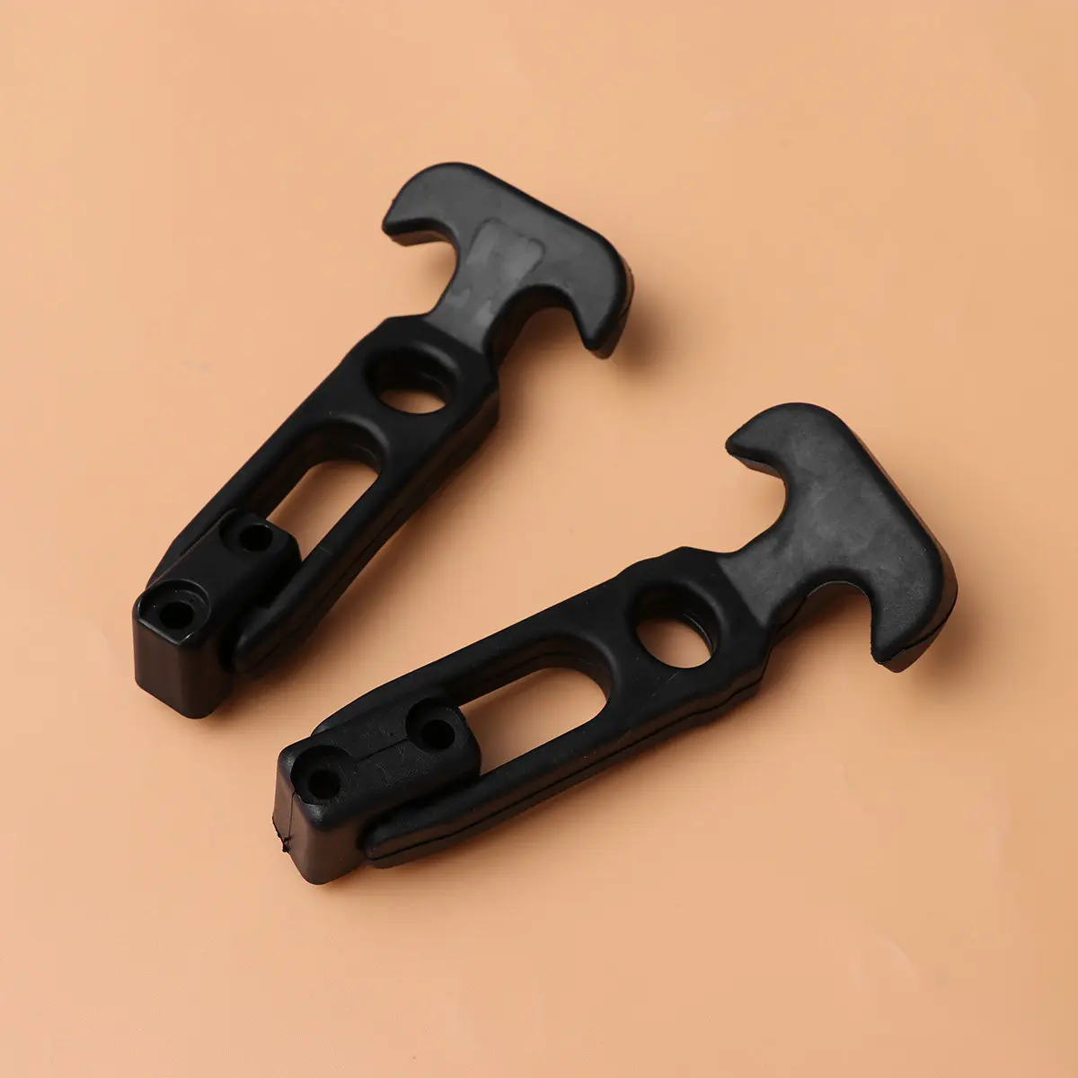 2Pcs Heavy Duty Black Tail Box Buckle Hood Lock Bumper Trim Lock Rear Retractor Cover Clip Corrosion Resistant Strong Adjustable