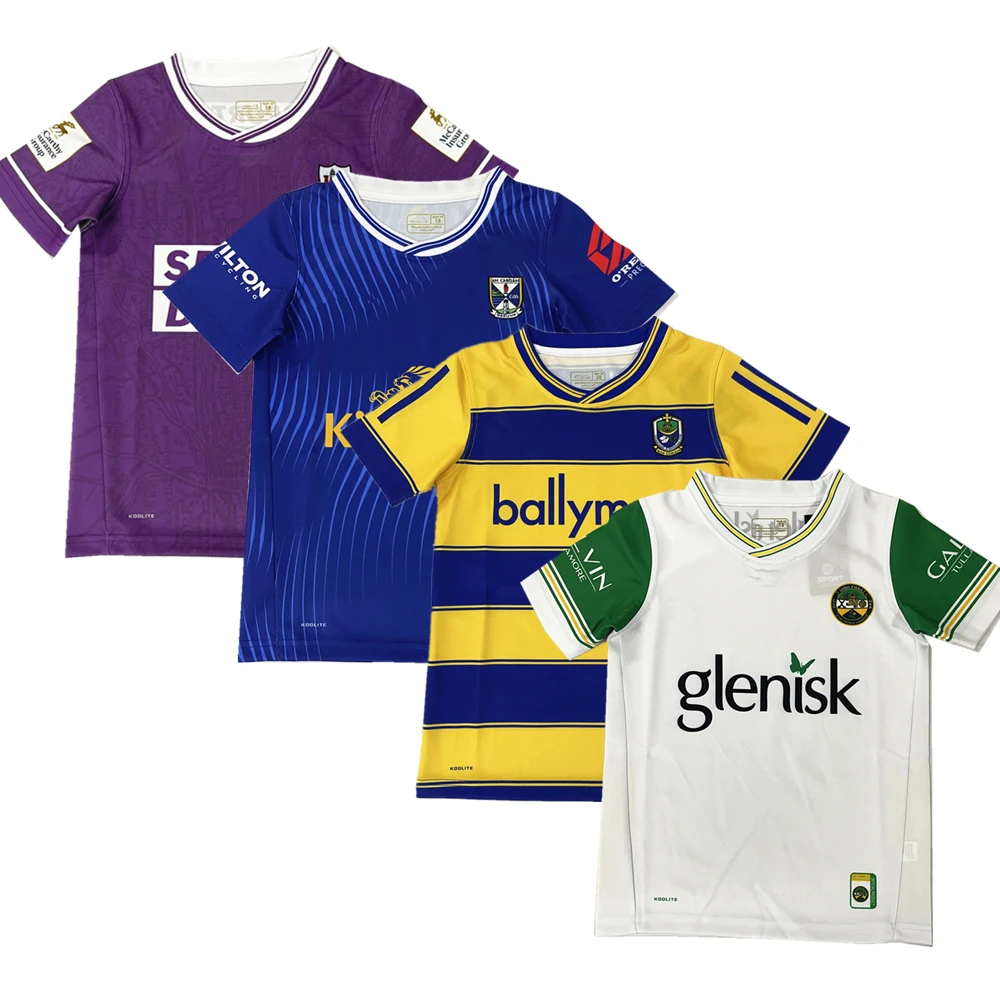 new 2025 kids Cavan Limerick Offaly Roscommon Mayo Dublin Cork Antrim shirt children gaa jerseys Age 3-13 years old GAA jersey