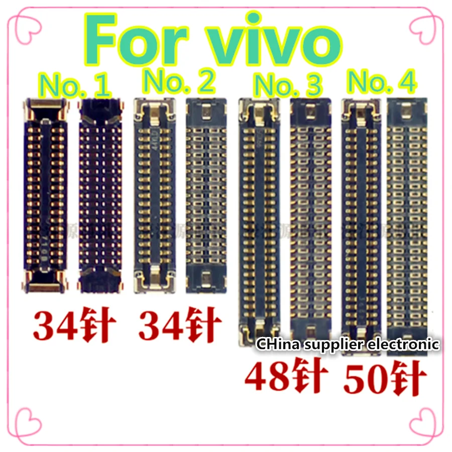 

motherboard display screen inline seat z5 z5x 10-50Pcs/Lot For vivo iqoo Z iqooz1 z1x z3