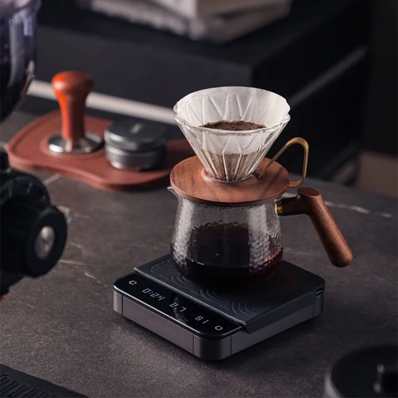 Professional Digital Coffee Scale Smart Coffee-to-Water Ratio Smart Timer Digital Precision Scale Pour-Over Coffee Weighing