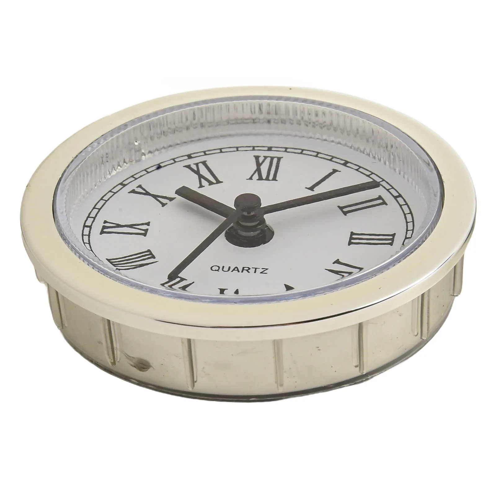 DIY Clock Projects Clock Movement Replacement 50MM Clock Insert Gold Border High-Quality Movement Precise Timekeeping