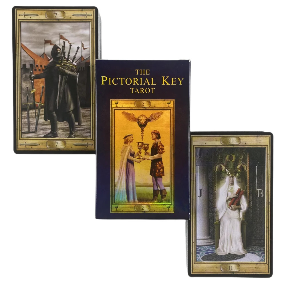 A Chave Pictórica Tarot Cartões A 78 Oracle Inglês Visões Adivinhação Edição Deck Borad Jogando Jogos