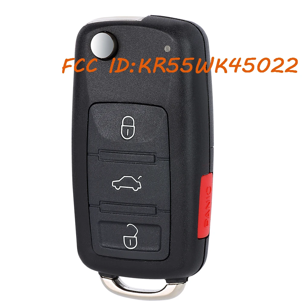 

KR55WK45022 for Volkswagen VW Touareg Phaeton 2003 2004 2005 2006 2007 2008 2009 2010 Remote Key Fob 315/433MHz ID46 Non-keyless