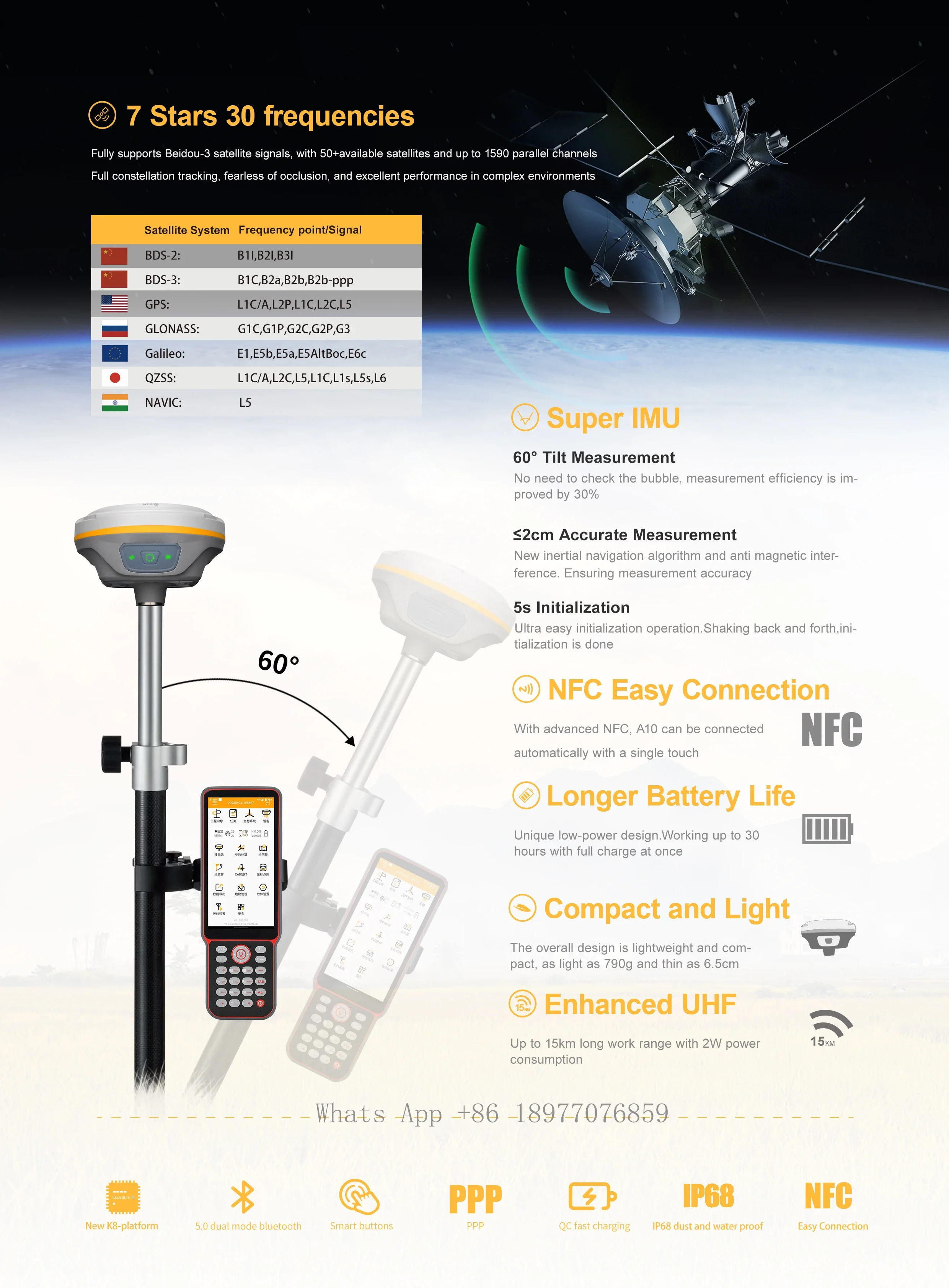 Cheap Galaxy G3 G5 G2 Gnss Gps Rtk Receiver Comnav Rtk 2024