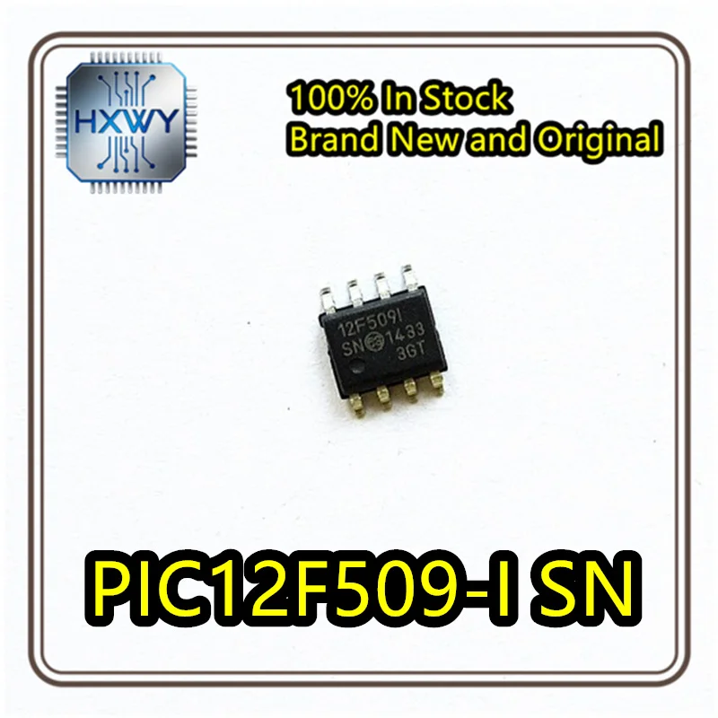 (10/50 PCS) PIC12F509-I/SN Marking 12F509I 12F5091 SOP8 Microcontroller Brand New Original In Stock Fast Delivery