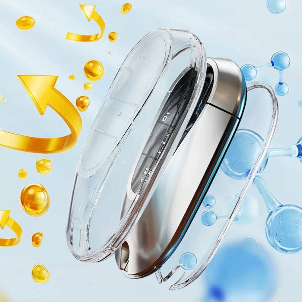 For TPU Transparent Car Key Case Cover Holder Shell For Mercedes S For GLC Class Automotive Accessories