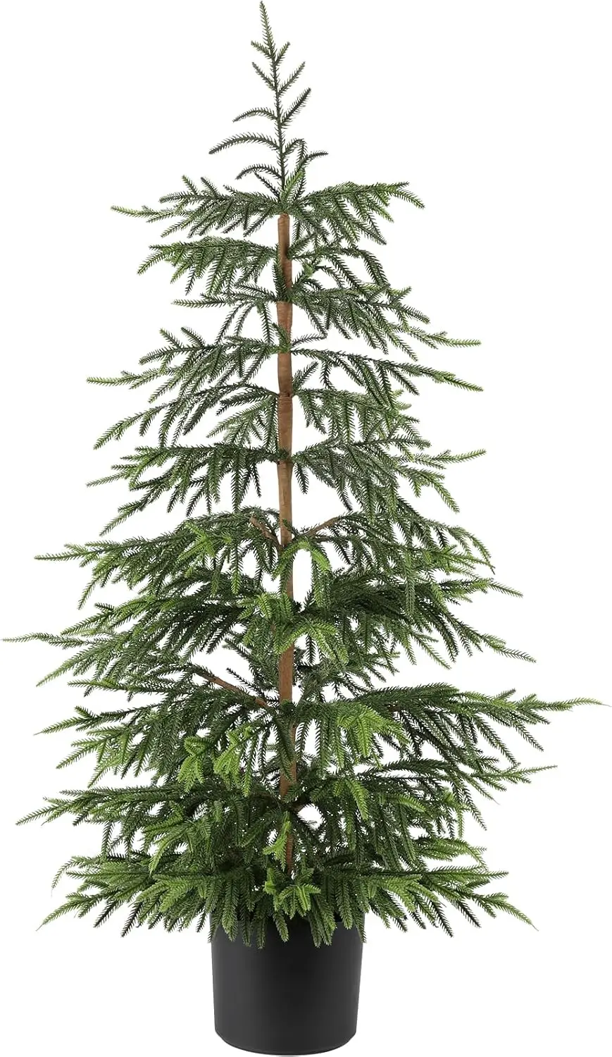 

Artificial Norfolk Pine Christmas Tree - 4Ft Realistic Faux Christmas Tree for Home Indoor Outdoor Christmas Decorations