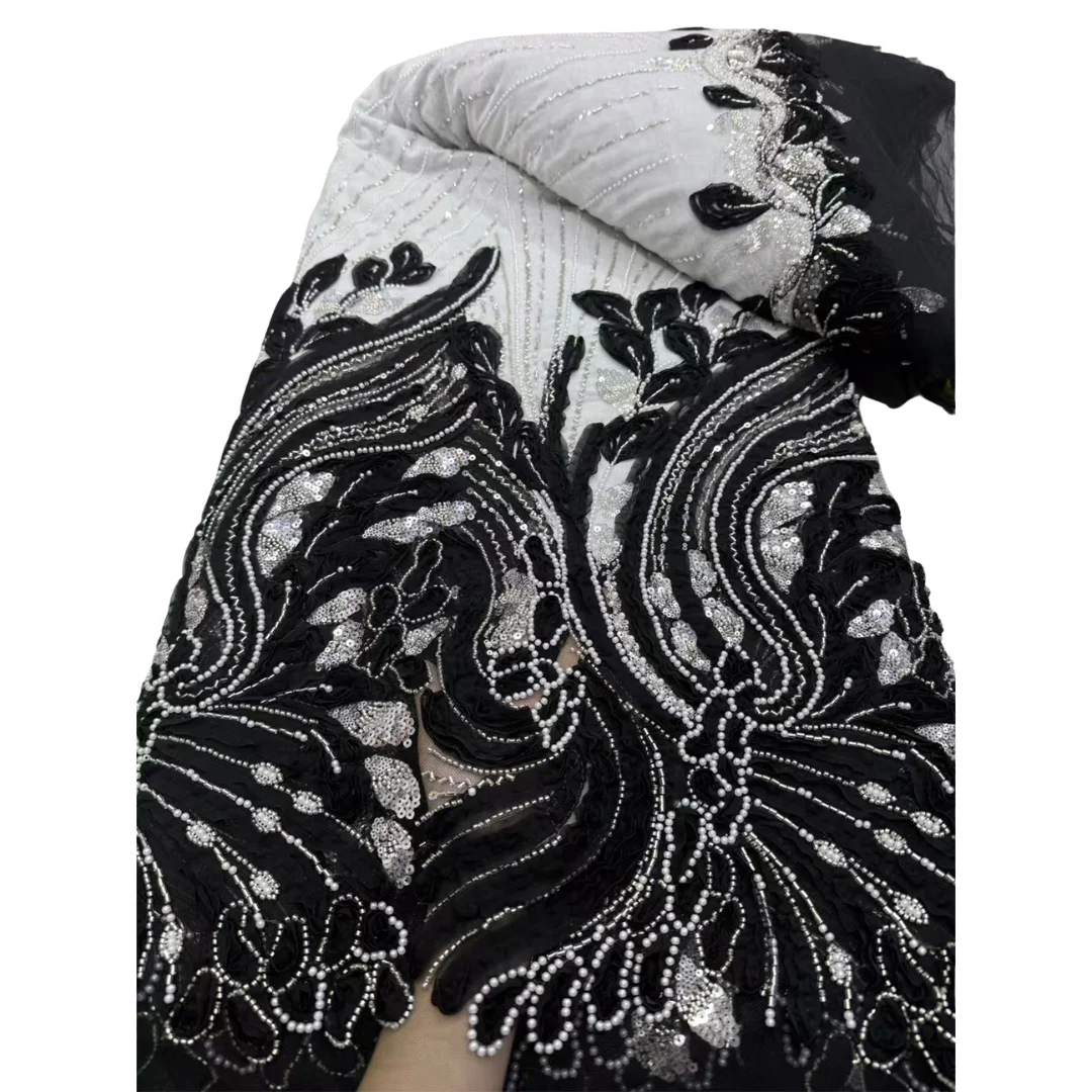 新作入荷 チュールビーズレース ラッフルチュールドレス 流れ - Embroidery Ai のレビューと価格
