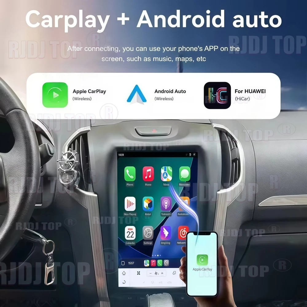 For Isuzu D-MAX 2012-2018 Android Car Radio Multimedia Video Player Wireless Carplay Autoradio Stereo GPS Navigation Head Unit