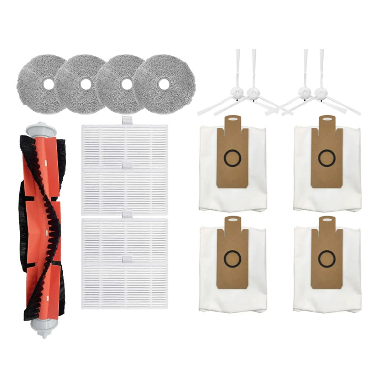 ロボット掃除機用スペアパーツ,ダストバッグ,フィルターモップ,w2,s60,auro ins-200,inic ix10用アクセサリー