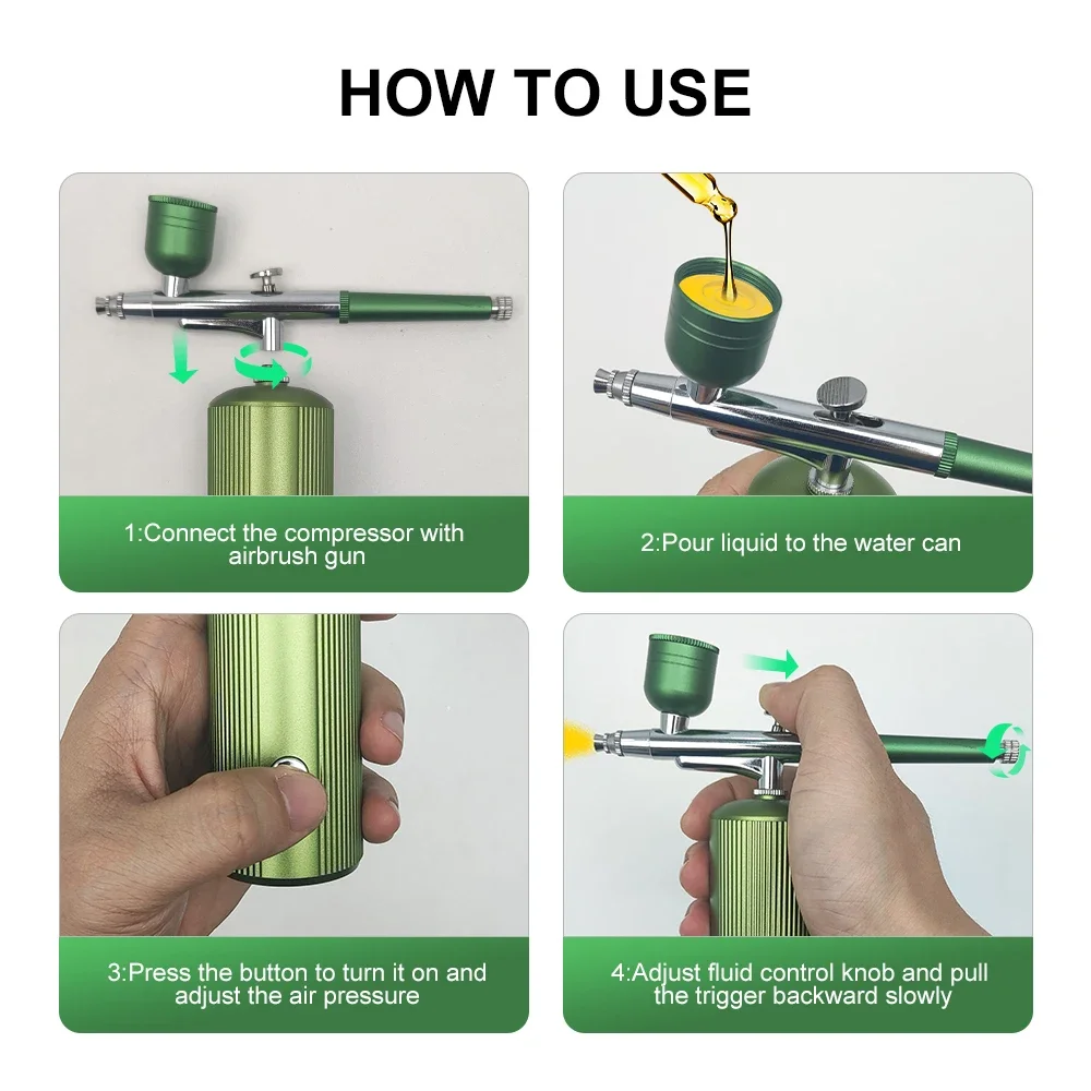 Krabbelspuitgereedschap, wateraanvullende spuitinstrumenten inclusief accessoires, geschikt voor huishoudelijke gezichtsspray