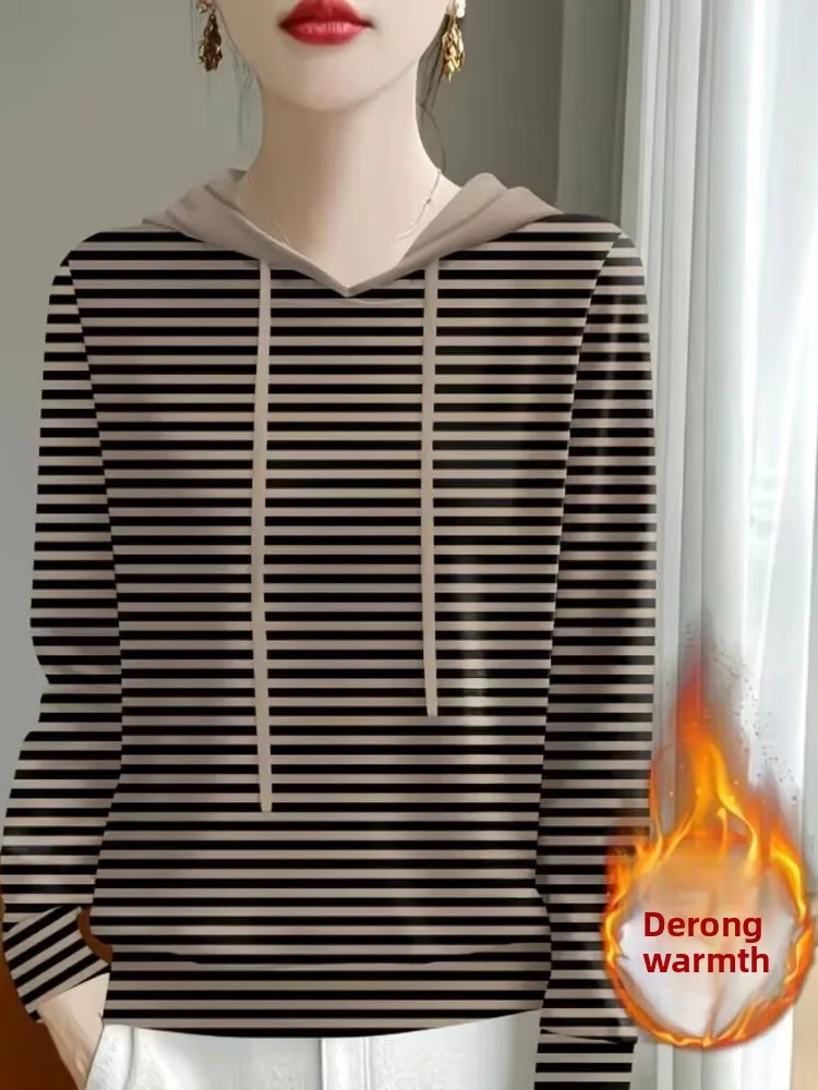 خريف شتاء جديد Sle اللون بلو عادية كلاسيكية رسالة مقنعين الألمانية المخملية المرأة ملابس داخلية Ele ملابس خارجية