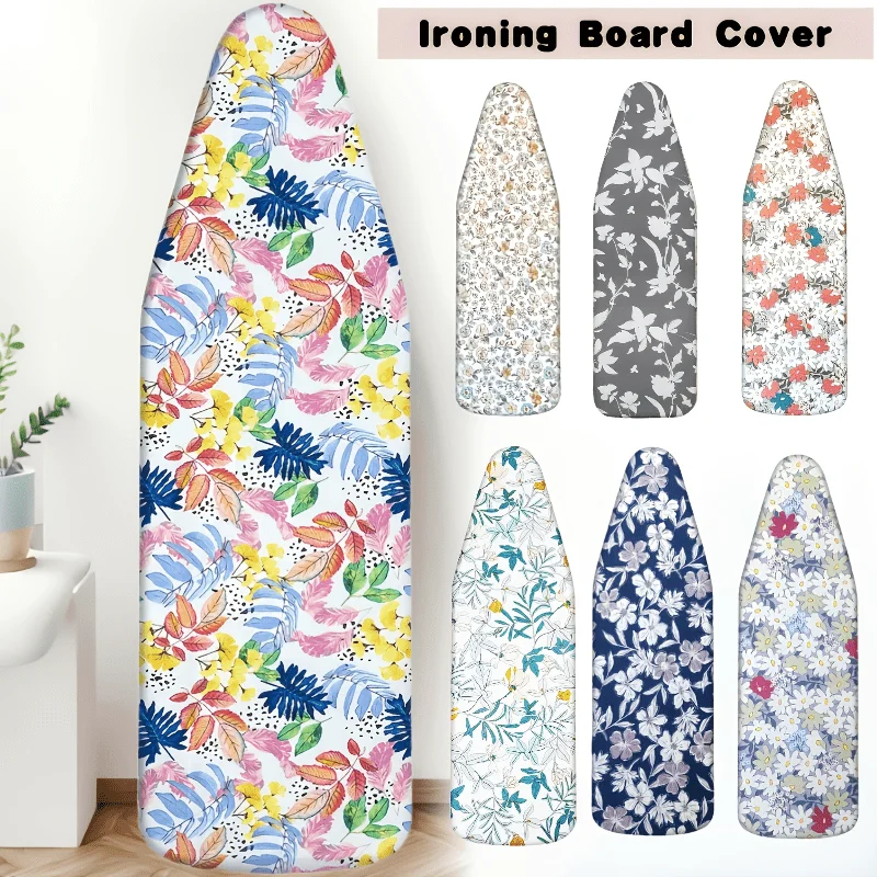 Pokrowiec na deskę do prasowania 120x40, 130x50, 140x50, pełnowymiarowy, z wykończeniem chroniącym przed przypaleniami, wytrzymały, gruby poliester, akcesorium do pralni