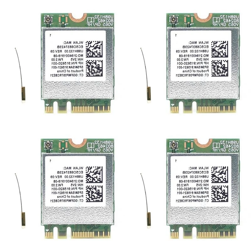 Solid 4X RTL8821CE 802.11AC 1X1 Wi-Fi+BT 4.2 Combo Adapter Card SPS 915621-001 Wireless Netowrk Card For Hp Probook 450 G5