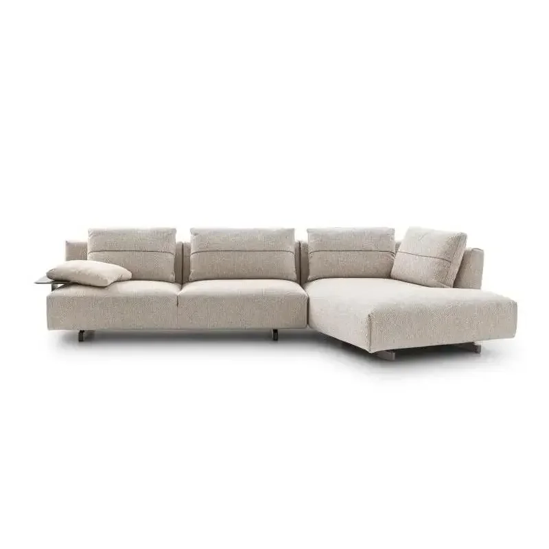 

Italian minimalist creative corner sofa, light luxury modern living room fabric sofa