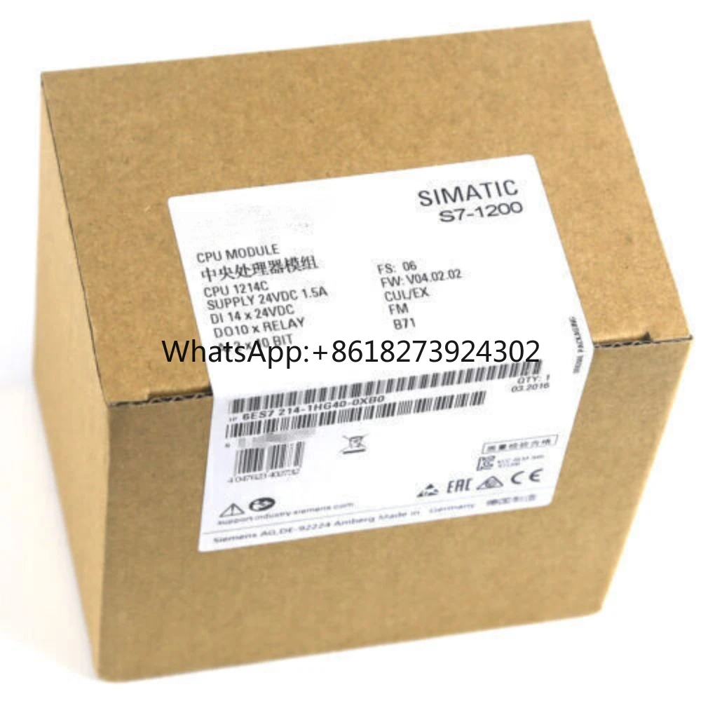 

New 6ES7214-1HG40-0XB0 SIMATIC S7-1200 CPU 1214C Compact CPU 6ES7 214-1HG40-0XB0 PLC Module