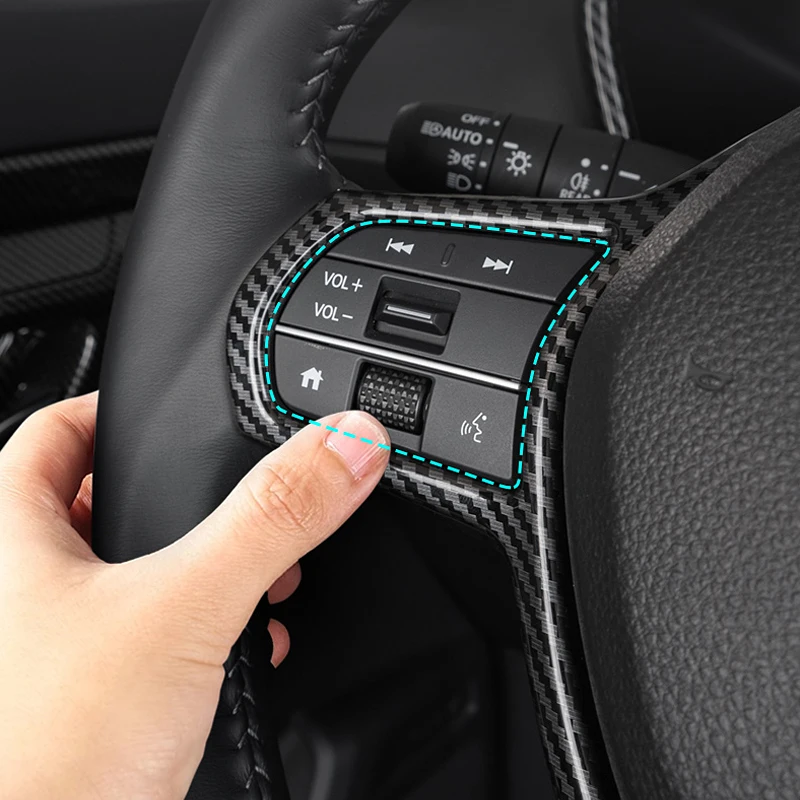 For Honda CR-V CRV 6th Gen 2023 2024 2025 ABS Car All Inclusive Steering Wheel Decoration Cover Sticker Trim Frame Accessories