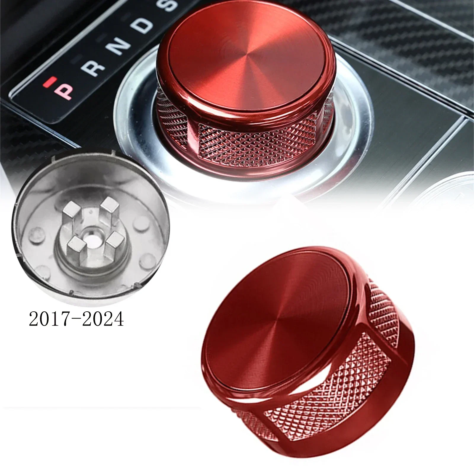 Gear Shift Knob Head For Jaguar XE For XFL XJL For F-PACE For Land Rover 17-24 Gear Shift Knob Cover Car Interior Accessories