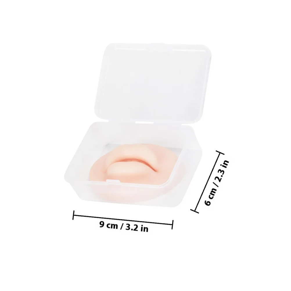 شفاه ممارسة السيليكون، شفة مزيفة مرنة وناعمة واقعية لتدريب ثقب الوشم، توريد الوشم الاحترافي المحمول #4