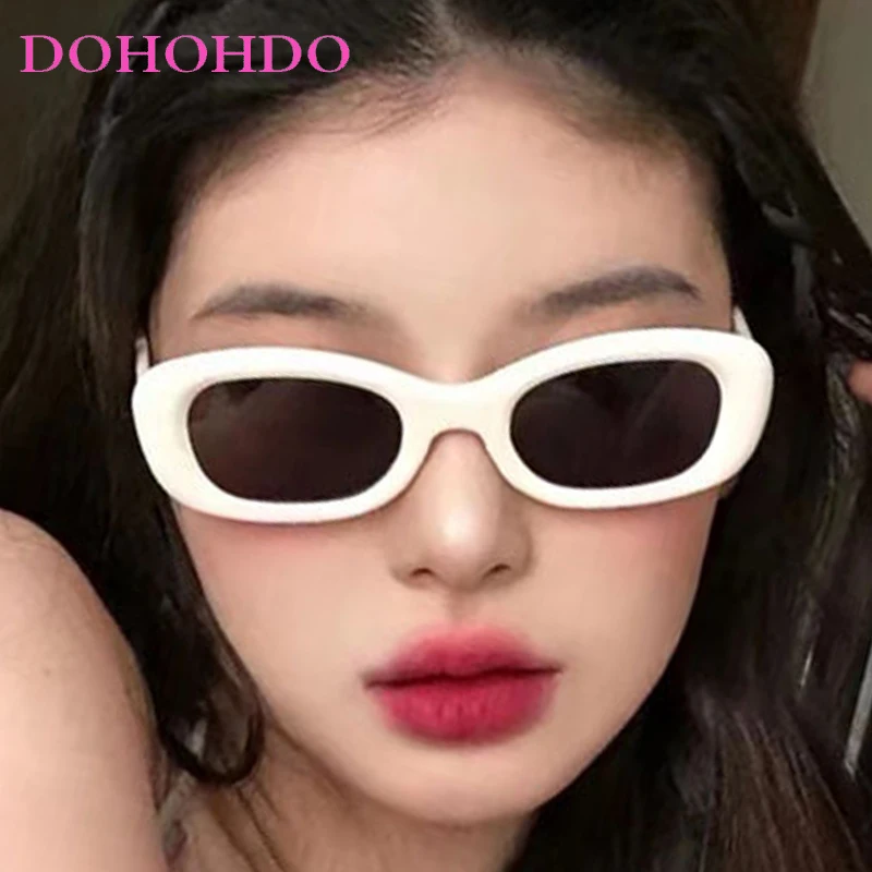 

Vintage Y2K Small Frame Cat Eye Sunglasses Women Luxury Brand Designer For Men Outdoor Travel Driving Sun Glasses Lentes UV400