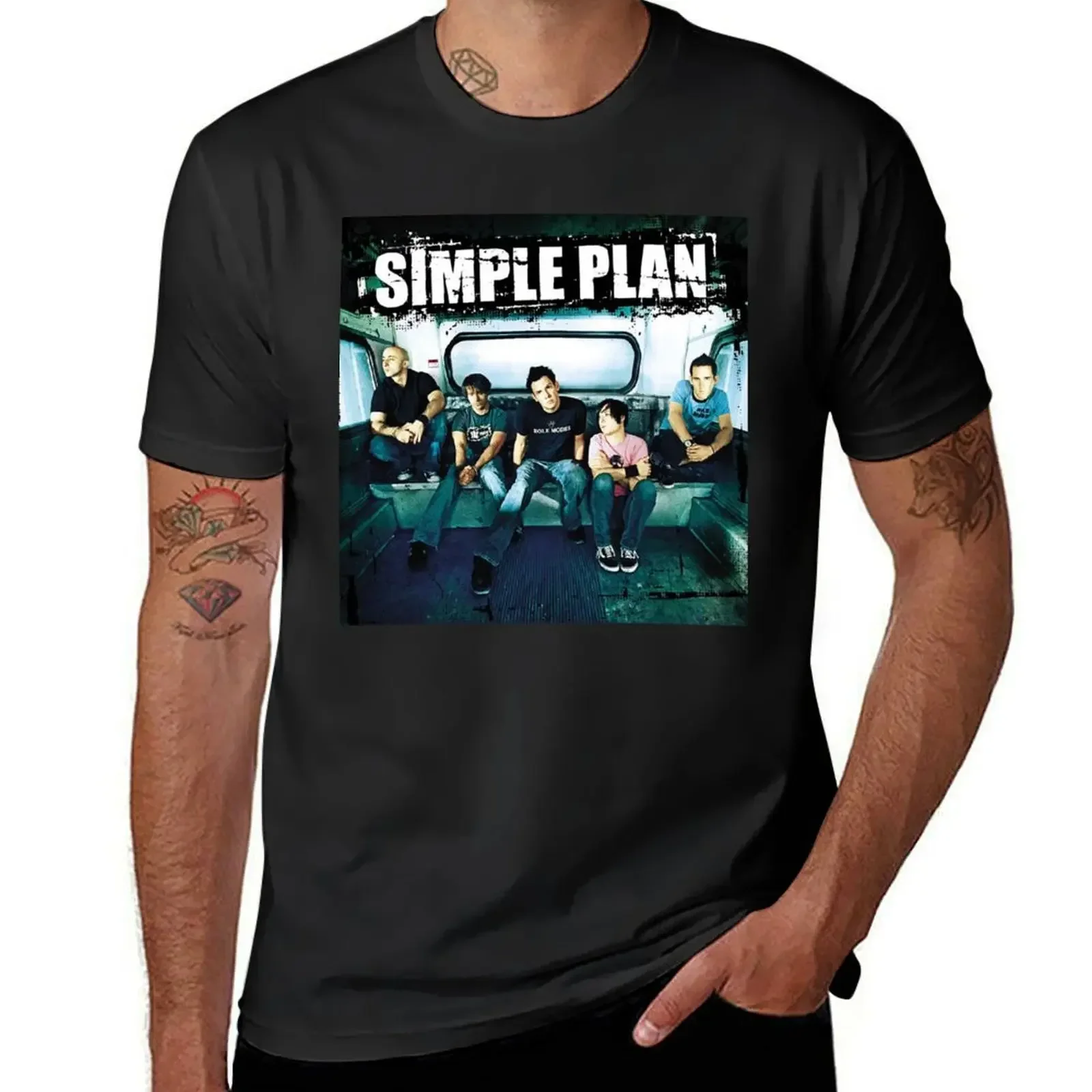Футболка SIMPLE PLAN TOUR 2017, белая футболка для мальчиков с таможенным дизайном, рубашки для тренировок для мужчин
