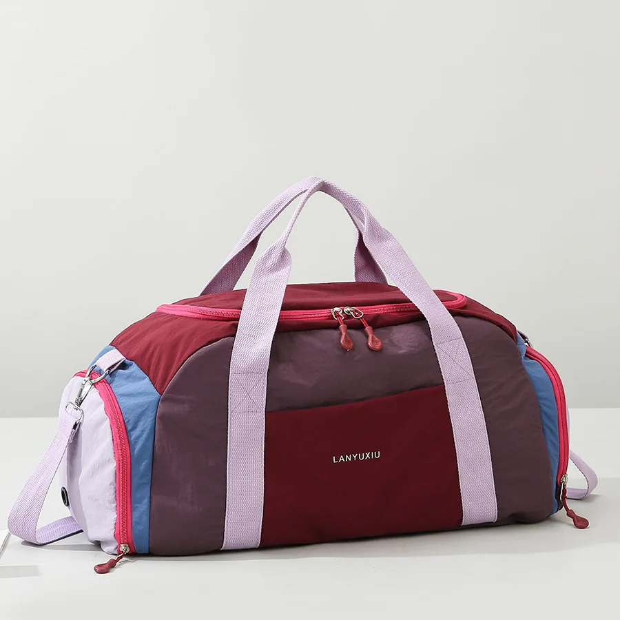 Yoga Gym Bag for Women Dry Wet Separation Large Capacity Sports Travel Duffle Bag Handbag Crossbody Bags