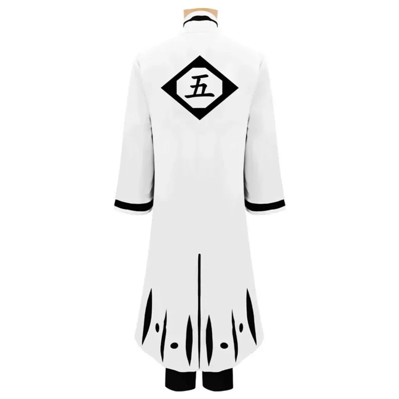 Anime Bleach Aizen Sousuke Thousand War Cosplay Costume 5th Division Captain Kimono Halloween Start Uniform