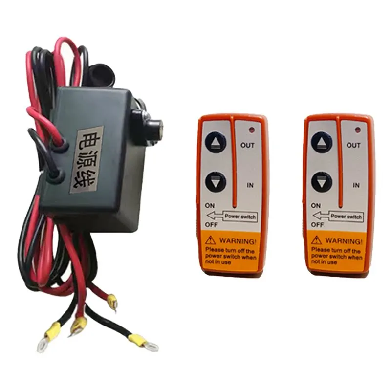 Wireless remote control control box 12V24V switch accessories Car small crane Electric winch machine