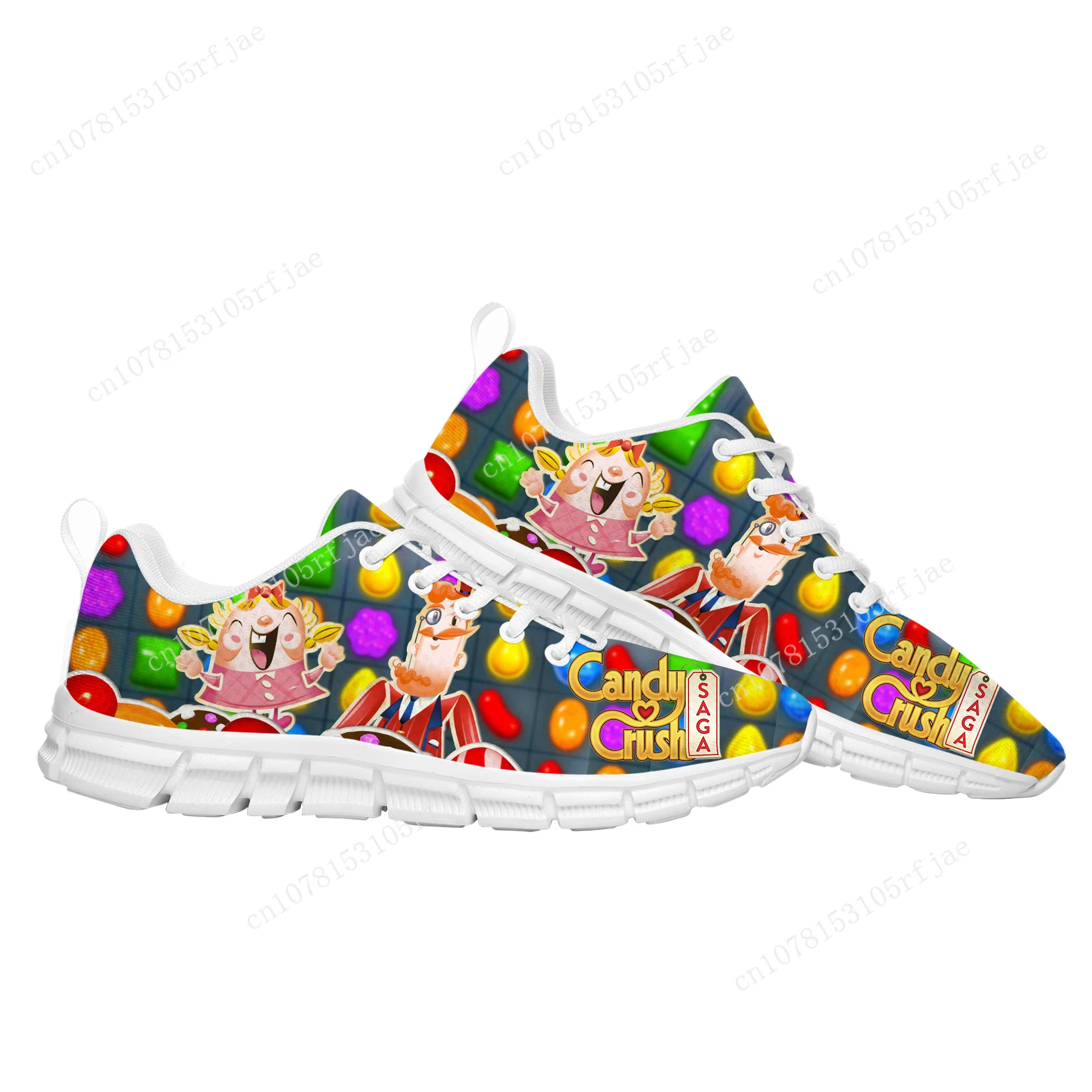 

Candy Crush Saga Sports Shoes High Quality Hot Cartoon Game Mens Womens Teenager Children Sneaker Tailor Made Couple Built Shoes